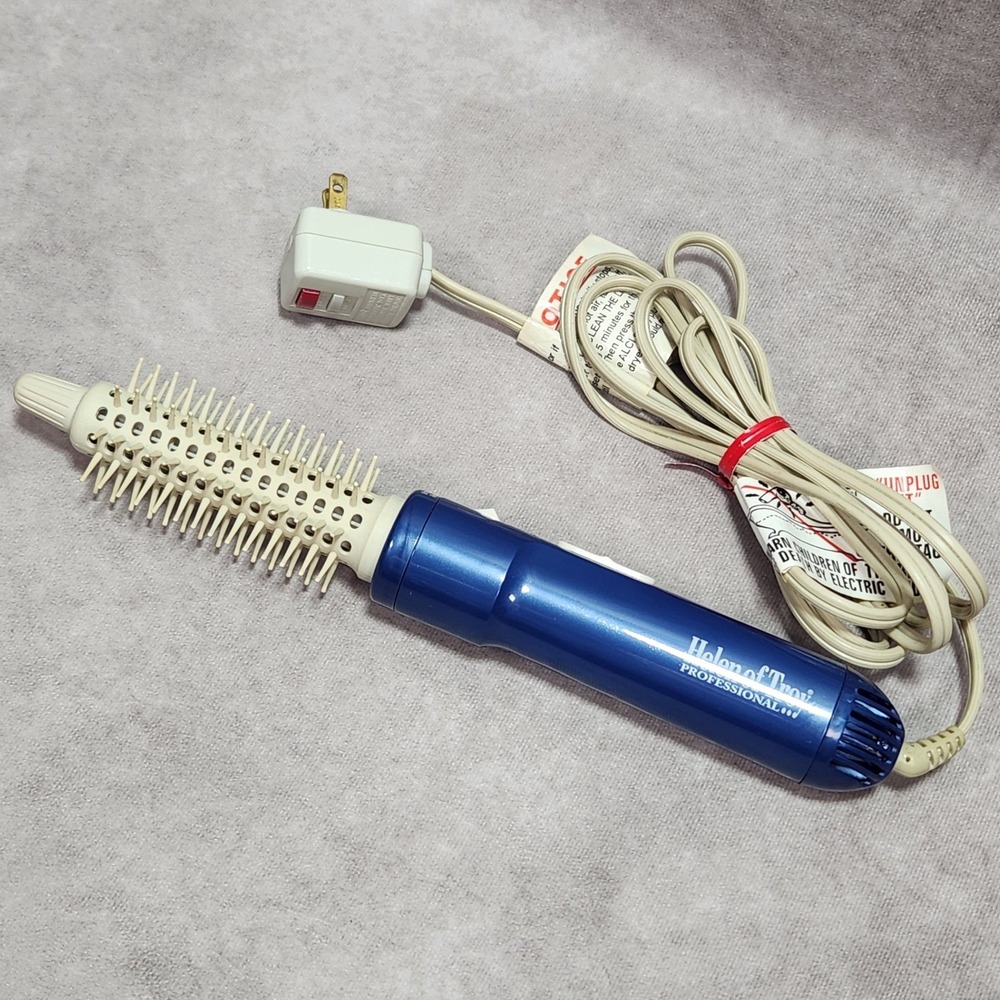 Helen of Troy Professional Hot Air Brush Model 6074 Blue 250W Curl Release